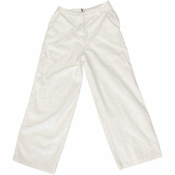 Princess Polly White High Waist Denim Wide Legs 8 - Picture 7 of 12